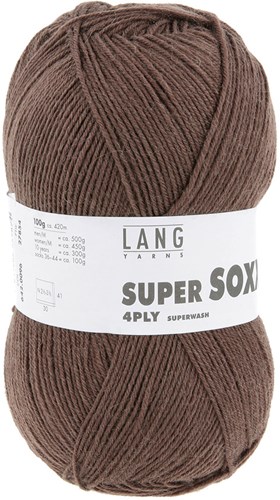 Lang Yarns Super Soxx 4-Fach 0096 Light Brown-2