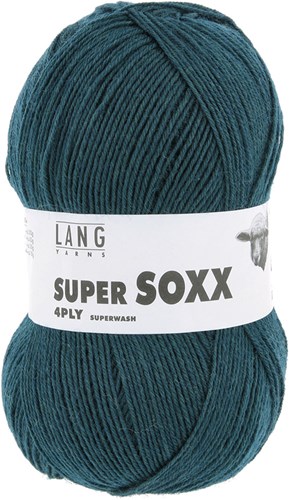 Lang Yarns Super Soxx 4-Fach 0188 Dark Petrol
