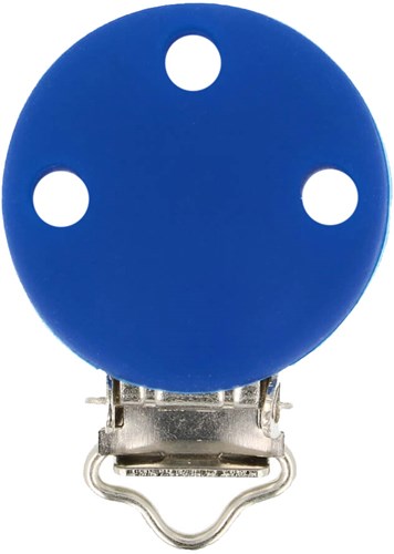 Opry Silikon Schnullerclip Dunkelblau 29,5x42,7mm