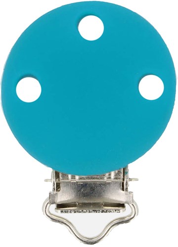 Opry Silikon Schnullerclip Blau 29,5x42,7mm