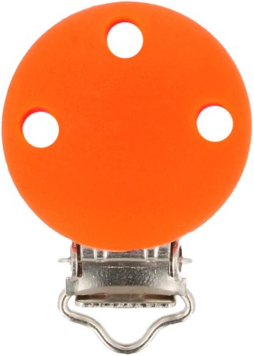 Opry Silikon Schnullerclip Orange 29,5x42,7mm