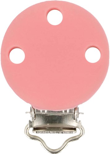 Opry Silikon Schnullerclip Rosa 29,5x42,7mm