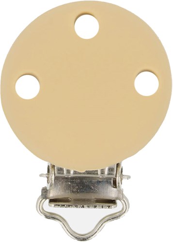 Opry Silikon Schnullerclip Beige 29,5x42,7mm