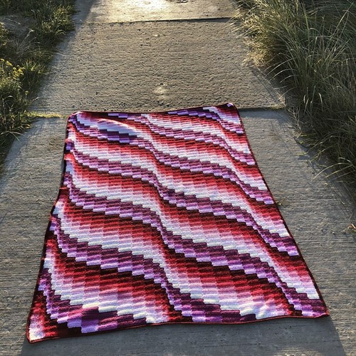 Bargello Blanket MAL Garenpakket 3 Rainbow