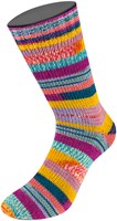 Lana Grossa Meilenweit 100 Arte 6801 Lila/Lachs/Gelb/Hellblau/Ecru/Fuchsia/Mint-

türkis/Dunkelpetrol-3