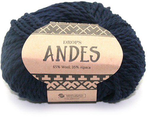 Drops Andes Uni Colour 6990 Marine