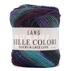 Lang Yarns Mille Colori Socks & Lace Luxe 06 Blue/Green/Eggplant