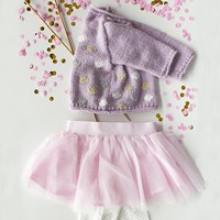 Strickanleitung Gepunktete Babystrickjacke-3