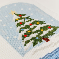 Weihnachtsbaum Kreuzstich Stickmuster-2