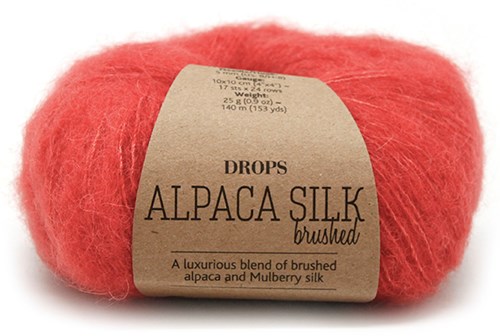 Drops Brushed Alpaca Silk Uni Colour 006 Koralle