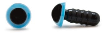 Sicherheitsaugen Blau 6mm 2 Stück