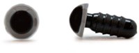 Sicherheitsaugen Grau 6 mm 2 Stück