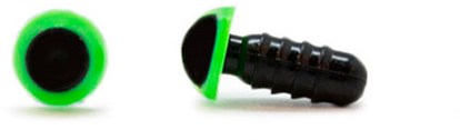 Sicherheitsaugen Grün 6mm 2 Stück