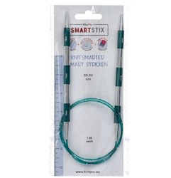 KnitPro Smartstix Rundstricknadeln 80cm (Grün) 2-12 mm