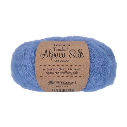 Drops Brushed Alpaca Silk Uni Colour 028 Pazifikblau