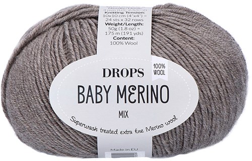 Drops Baby Merino Mix 057 Graubeige