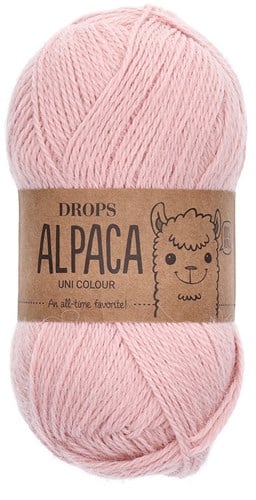 Drops Alpaca Uni Colour 9033 Erdbeercreme