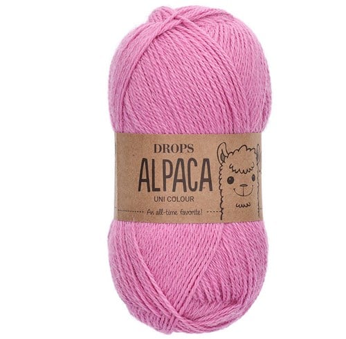 Drops Alpaca Uni Colour 9034 Rosenblüte