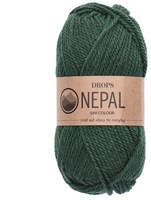 Drops Nepal Uni Colour 8921 Efeu Dunkel