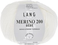 Lang Yarns Merino 200 Bebe 301 White