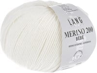 Lang Yarns Merino 200 Bebe 0301 Weiß-2