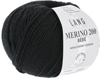 Lang Yarns Merino 200 Bebe 0304 Schwarz-2