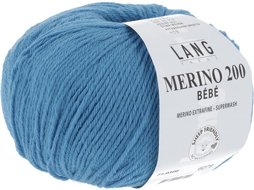 Lang Yarns Merino 200 Bebe 306 Blue-2