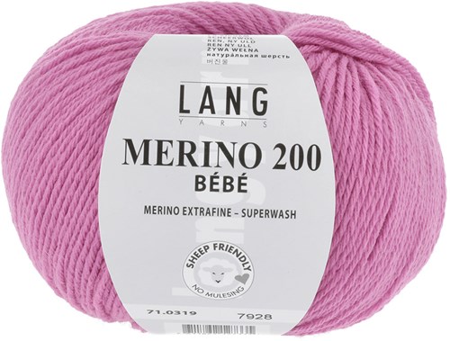 Lang Yarns Merino 200 Bebe 0319 Rosa
