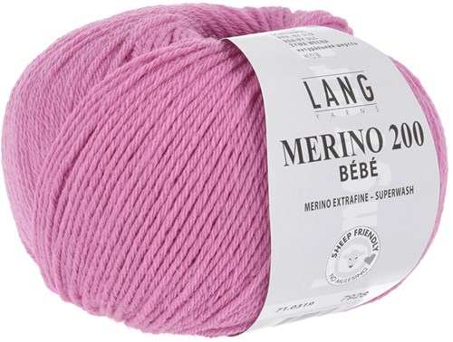 Lang Yarns Merino 200 Bebe 0319 Rosa-2