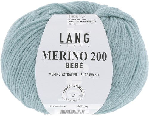 Lang Yarns Merino 200 Bebe 0472 Mint Dunkel
