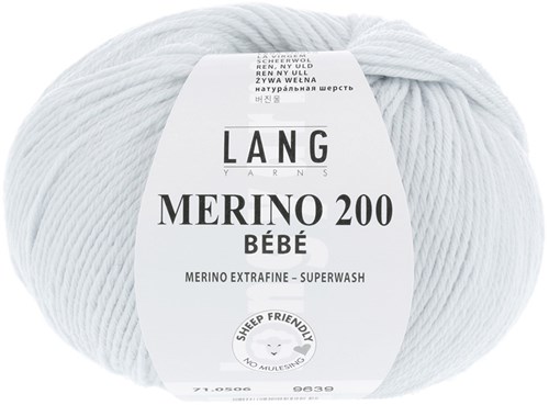 Lang Yarns Merino 200 Bebe 0506 Baby Blau