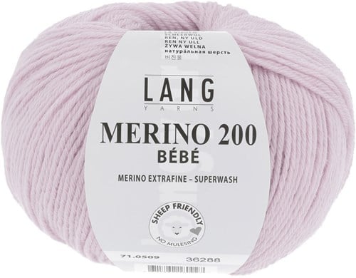 Lang Yarns Merino 200 Bebe 0509 Rosa Hell