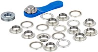 Prym Ösen mit Scheiben Silber 14 mm-2