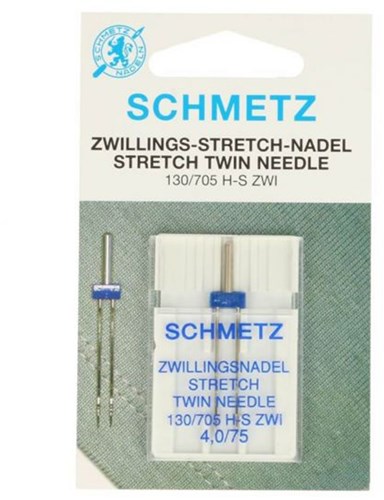 Schmetz Stretch Doppelnadel 4,0/75 - 1 Nadel auf Karte