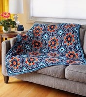 Persian Tiles Janie Crow Original Colorway Decke Häkelpaket-3