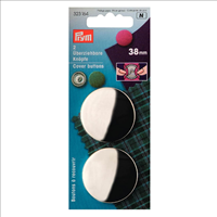 Prym Überziehbare Knöpfe Silber 38 mm
