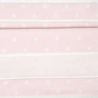 Rico Waschlappen zum Besticken 15 x 21 cm 007 Rosa/Weiß-2
