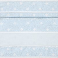 Rico Handtuch zum Besticken 50 x 100 cm 006 Blau/Weiß-2