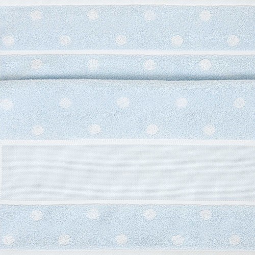 Rico Waschlappen zum Besticken 15 x 21 cm 006 Blau/Weiß-2