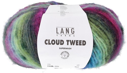 Lang Yarns Cloud Tweed 006 Lilac/Green