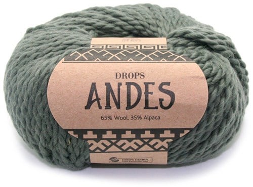 Drops Andes Uni Colour 7810 Moosgrün