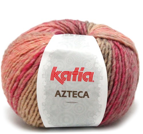 Katia Azteca 7852 Blassrot/Beige/Orange