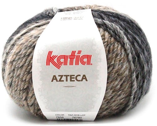 Katia Azteca 7856 Braun/Schwarz/Beige/Weinrot