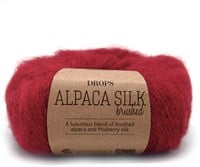 Drops Brushed Alpaca Silk Uni Colour 007 Rot