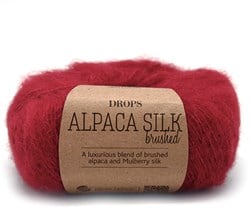 Drops Brushed Alpaca Silk Uni Colour 007 Rot