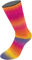 Lana Grossa Meilenweit 100 Color Mix Multi 009 Graulila/Khaki/Gelb/Orange/Pink/Fuchsia-3