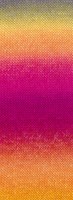 Lana Grossa Meilenweit 100 Color Mix Multi 009 Graulila/Khaki/Gelb/Orange/Pink/Fuchsia-2