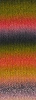 Lana Grossa Meilenweit 100 Color Mix Multi 013 Helloliv/Himbeer/Pink/Pflaume/Dunkelgrau/Wald-/Moos-/Blattgrün/Altrosa/Mauve-2