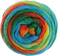 Lana Grossa Meilenweit 100 Color Mix Multi 014 Jade/Opal-/Smaragdgrün/Ocker/Nougat/Schokobraun/Orange/Rot/Braunrot