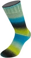 Lana Grossa Meilenweit 100 Color Mix Multi 015 Hell-/Moosgrün/Jade/Türkis/Blaupetrol/Schwarz/Schwarzblau/Petrol-3